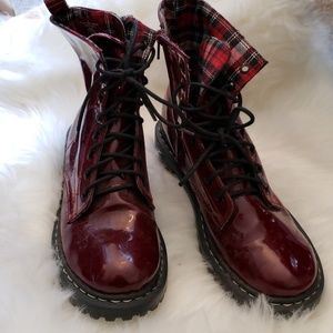 Oxblood Combat Boots